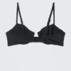Bikini-Oberteil mit Bügeln und Polsterung – Schwarz Bikini-Oberteil mit Bügeln und Polsterung – Schwarz