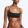 Bikini-Oberteil mit quadratischem Ausschnitt und Trägern – Schwarz Bikini-Oberteil mit quadratischem Ausschnitt und Trägern – Schwarz