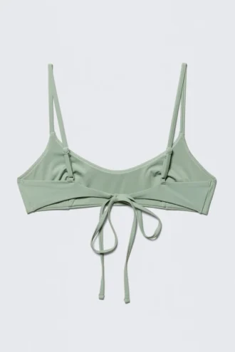 Bikini-Oberteil mit Trägern – Hellgrün