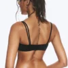 Bikini-Oberteil mit Trägern und Lagenlook – Schwarz Bikini-Oberteil mit Trägern und Lagenlook – Schwarz