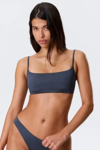 Bikini-Oberteil mit U-Ausschnitt – Dunkelblau Bikini-Oberteil mit U-Ausschnitt – Dunkelblau