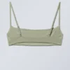 Bikini-Oberteil mit U-Ausschnitt – Hellkhaki-Grün Bikini-Oberteil mit U-Ausschnitt – Hellkhaki-Grün