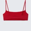 Bikini-Oberteil mit U-Ausschnitt – Leuchtend Rot Bikini-Oberteil mit U-Ausschnitt – Leuchtend Rot