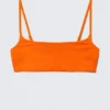 Bikini-Oberteil mit U-Ausschnitt – Leuchtendes Orange Bikini-Oberteil mit U-Ausschnitt – Leuchtendes Orange