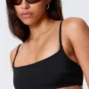 Bikini-Oberteil mit U-Ausschnitt – Schwarz Bikini-Oberteil mit U-Ausschnitt – Schwarz