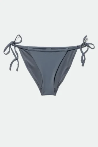 Bikini-Slip mit gerüschter Taille – Blau