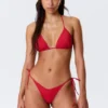 Bikini-Tanga-Höschen zum Binden – leuchtend rot Bikini-Tanga-Höschen zum Binden – leuchtend rot