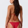 Bikini-Tanga-Höschen zum Binden – leuchtend rot Bikini-Tanga-Höschen zum Binden – leuchtend rot