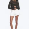 Bite Low Rise Mini-Jeansshorts – Dirty White – Weiß Bite Low Rise Mini-Jeansshorts – Dirty White – Weiß