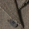 Blazer aus Wollmischung mit Fischgrätenmuster in lockerer Passform – Dark Mole Herringbone Blazer aus Wollmischung mit Fischgrätenmuster in lockerer Passform – Dark Mole Herringbone