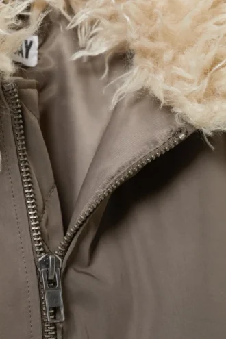 Bomberjacke mit Kunstfellkragen – Dark Mole