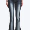Booty Bei Low Rise Skinny Bootcut Jeans – Blue Spray – Dark Blue | Cheap Monday Gb