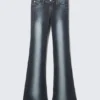 Booty Bei Low Rise Skinny Bootcut Jeans – Blue Spray – Dark Blue | Cheap Monday Gb