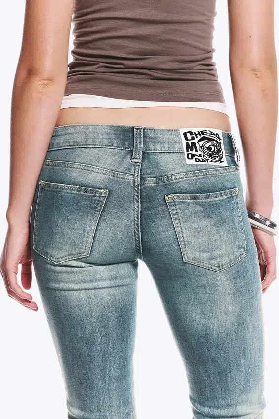Booty Bei Low Rise Skinny Bootcut Jeans – Cloudy Blue – Medium Blue | Cheap Monday Gb Booty Bei Low Rise Skinny Bootcut Jeans – Cloudy Blue – Medium Blue | Cheap Monday Gb