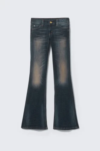 Booty Bei Low Rise Skinny Bootcut Jeans – Sunset Blue – Dark Blue | Cheap Monday Gb