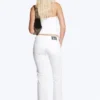 Booty Bei Low Rise Skinny Bootcut Jeans – Weiß | Cheap Monday Gb