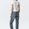 Boxy bedrucktes Kurzarm-T-Shirt – Weiß – Misty Face Boxy bedrucktes Kurzarm-T-Shirt – Weiß – Misty Face