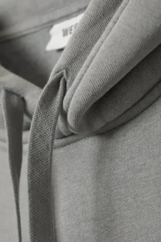 Boxy Heavyweight Kapuzenpullover – Washed Dusty Grey