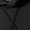 Boxy-Kapuzenpullover aus Baumwollfleece – gewaschenes Schwarz Boxy-Kapuzenpullover aus Baumwollfleece – gewaschenes Schwarz