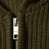 Boxy-Kapuzenpullover aus Strick – Dunkelkhaki Boxy-Kapuzenpullover aus Strick – Dunkelkhaki