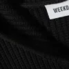 Boxy-Kapuzenpullover aus Strick – Schwarz Boxy-Kapuzenpullover aus Strick – Schwarz
