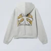 Boxy Kapuzenpullover mit Print – Athletic Excel Man Boxy Kapuzenpullover mit Print – Athletic Excel Man