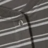 Boxy Langarm-Henley-T-Shirt – gestreift, dunkelgrau Boxy Langarm-Henley-T-Shirt – gestreift, dunkelgrau