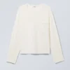 Boxy-Langarmshirt – Weiß Boxy-Langarmshirt – Weiß