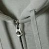 Boxy Midweight Zip Kapuzenpullover – Dusty Grey Boxy Midweight Zip Kapuzenpullover – Dusty Grey