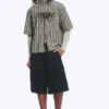 Boxy-Shirt mit kurzen Shorts und Mit Print – kariert, grün – Spyder