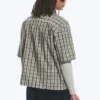 Boxy-Shirt mit kurzen Shorts und Mit Print – kariert, grün – Spyder