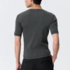 Boxy Slim Fit Rippstrick-T-Shirt – Washed Dark Mole Boxy Slim Fit Rippstrick-T-Shirt – Washed Dark Mole