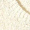 Boxy-Strickweste mit Struktur – Off-White Boxy-Strickweste mit Struktur – Off-White