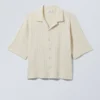 Boxy-Structured-Resort-Hemd – Dusty Beige Boxy-Structured-Resort-Hemd – Dusty Beige