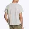Boxy-T-Shirt aus Baumwolle mit Flügelärmeln – Hellstaubgrau Boxy-T-Shirt aus Baumwolle mit Flügelärmeln – Hellstaubgrau