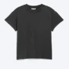 Boxy-T-Shirt aus Baumwolle mit Flügelärmeln – in Schwarz Boxy-T-Shirt aus Baumwolle mit Flügelärmeln – in Schwarz