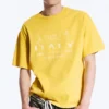 Boxy T-Shirt mit Print – Gelb – Italien