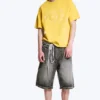 Boxy T-Shirt mit Print – Gelb – Italien