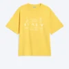 Boxy T-Shirt mit Print – Gelb – Italien