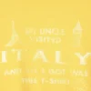 Boxy T-Shirt mit Print – Gelb – Italien
