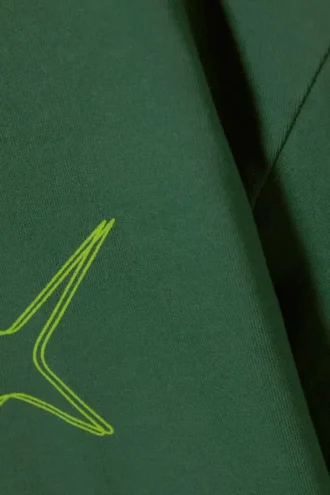 Boxy T-Shirt mit Print – Hypno Green