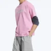 Boxy T-Shirt mit Print – Pink Boxy T-Shirt mit Print – Pink