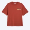 Boxy T-Shirt mit Print – Rot – Nebulith Boxy T-Shirt mit Print – Rot – Nebulith