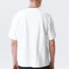 Boxy T-Shirt mit Print – Weiß – Robo Silver Face Boxy T-Shirt mit Print – Weiß – Robo Silver Face