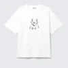 Boxy T-Shirt mit Print – Weiß – Smilish Boxy T-Shirt mit Print – Weiß – Smilish