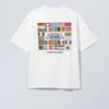 Boxy T-Shirt mit Print – Weiß – World Cup 99 Boxy T-Shirt mit Print – Weiß – World Cup 99