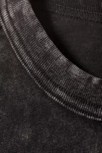 Boxy Washed Tank Top – Washed Black