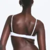 Bralette mit U-Ausschnitt und Pointelle-Muster – Weiß Bralette mit U-Ausschnitt und Pointelle-Muster – Weiß