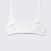 Bralette mit U-Ausschnitt und Pointelle-Muster – Weiß Bralette mit U-Ausschnitt und Pointelle-Muster – Weiß