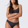 Brasilianische Bikinihose – Dunkelblau schimmernd Brasilianische Bikinihose – Dunkelblau schimmernd